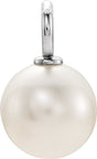 Sterling Silver Cultured White Freshwater Pearl Pendant