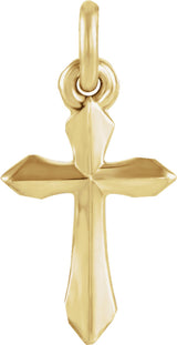 14K Yellow Gold Cross Pendant