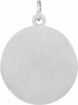 Sterling Silver 22 mm Round St. Francis of Assisi Medal