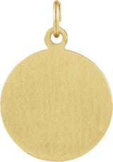 14K Yellow 15 mm St. Gerard Medal