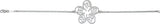 Sterling Silver Flower & Butterfly 7 1/2" Bracelet