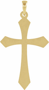 14K Yellow 32x21 mm Cross Pendant