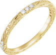 14K Yellow 1/10 CTW Natural Diamond Anniversary Band Size 6
