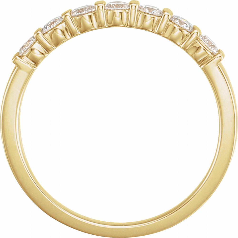 14K Yellow 1/3 CTW Natural Diamond Anniversary Band