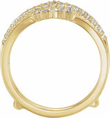 14K Yellow 1/2 CTW Natural Diamond Ring Guard