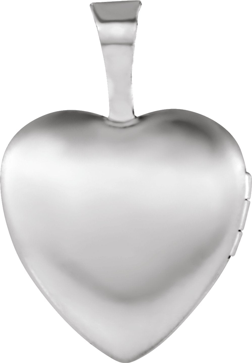 Sterling Silver Heart Locket with Cross