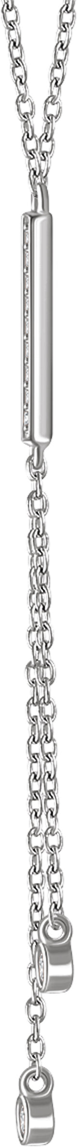 14K White 1/10 CTW Natural Diamond 16-18" Y Necklace