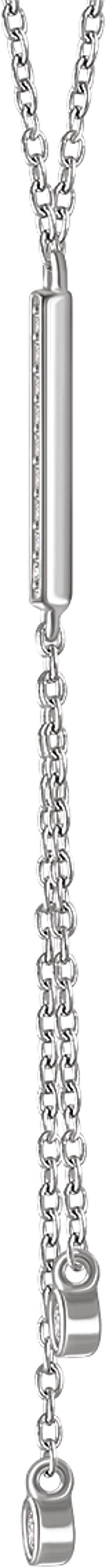 14K White 1/10 CTW Natural Diamond 16-18" Y Necklace