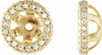14K Yellow Gold 1/4 CTW Natural Diamond Earring Jackets