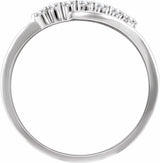 14K White 1/5 CTW Natural Diamond Ring