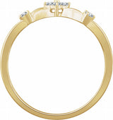 14K Yellow 1/10 CTW Natural Diamond Promise Ring