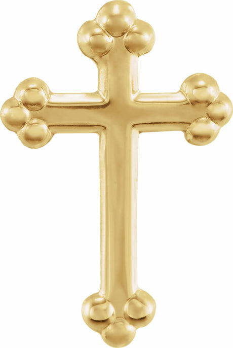 14K Yellow Cross Lapel Pin