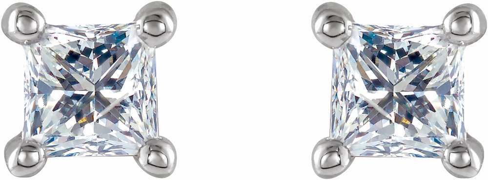 14K White 1/5 CTW Natural Diamond Stud Earrings