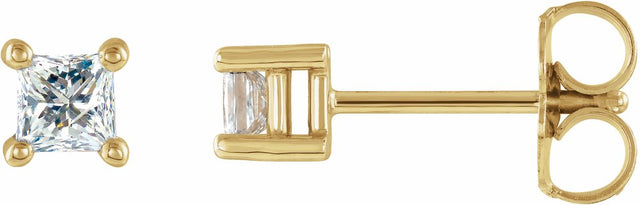 14K Yellow 1/10 CTW Natural Diamond Stud Earrings
