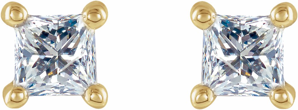 14K Yellow 1/5 CTW Natural Diamond Stud Earrings