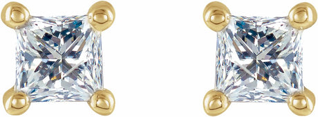 14K Yellow 1/10 CTW Natural Diamond Stud Earrings