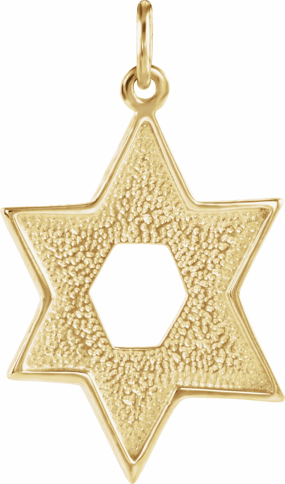 14K Yellow 23.7x17.5 mm Star of David Pendant