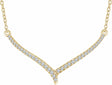 14K Yellow 1/6 CTW Natural Diamond 16-18" V Necklace