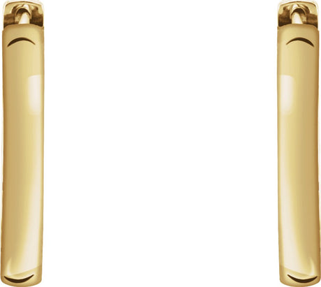 14K Yellow Gold Hinged 20 mm Hoop Earrings