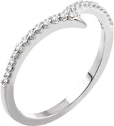 14K White Gold 1/6 CTW Natural Diamond Ring  