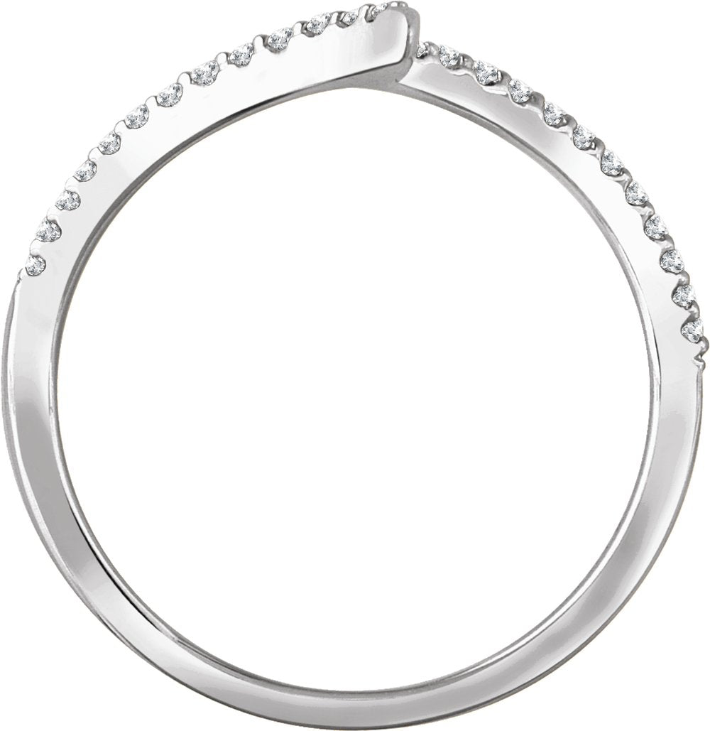 14K White Gold 1/6 CTW Natural Diamond Ring  