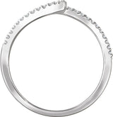 14K White Gold 1/6 CTW Natural Diamond Ring  