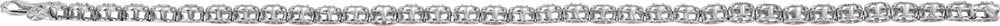 14K White Gold 1 CTW Natural Diamond 7" Bracelet 