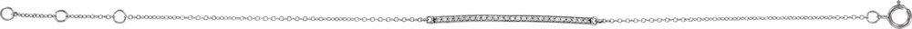 14K White Gold 1/6 CTW Natural Diamond 6-8" Bracelet