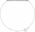 14K White Gold 1/6 CTW Natural Diamond 6-8" Bracelet