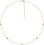 14K Yellow Gold 1/6 CTW Natural Diamond 5-Station 16-18" Necklace