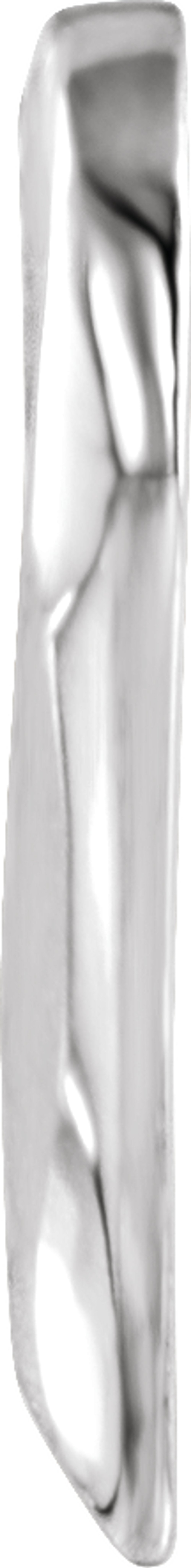 10K White Gold Heart Slide Pendant