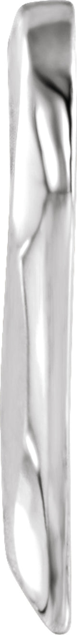 10K White Gold Heart Slide Pendant