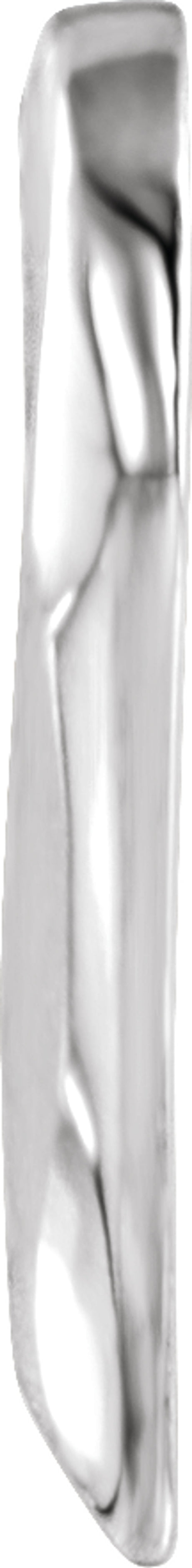 10K White Gold Heart Slide Pendant