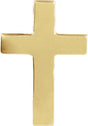 14K Yellow Cross Lapel Pin