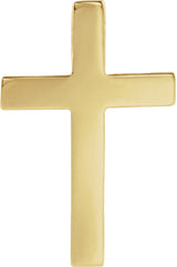 14K Yellow Cross Lapel Pin