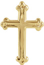 14K Yellow Cross Lapel Pin