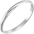14K White 2 mm Youth Ring