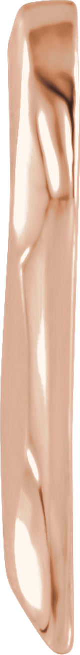 14K Rose Gold Heart Slide Pendant