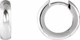 Sterling Silver Hinged 14.25 mm Hoop Earrings