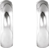 Sterling Silver Hinged 14.25 mm Hoop Earrings