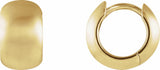 14K Yellow Gold 11.5 mm Hinged Hoop Earrings