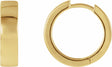 14K Yellow Gold Hinged 16.5 mm Hoop Earrings