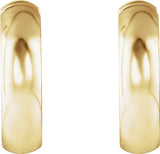 14K Yellow Gold Hinged 14.25 mm Hoop Earrings