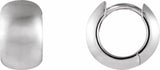 Sterling Silver Hinged 11.5 mm Hoop Earrings