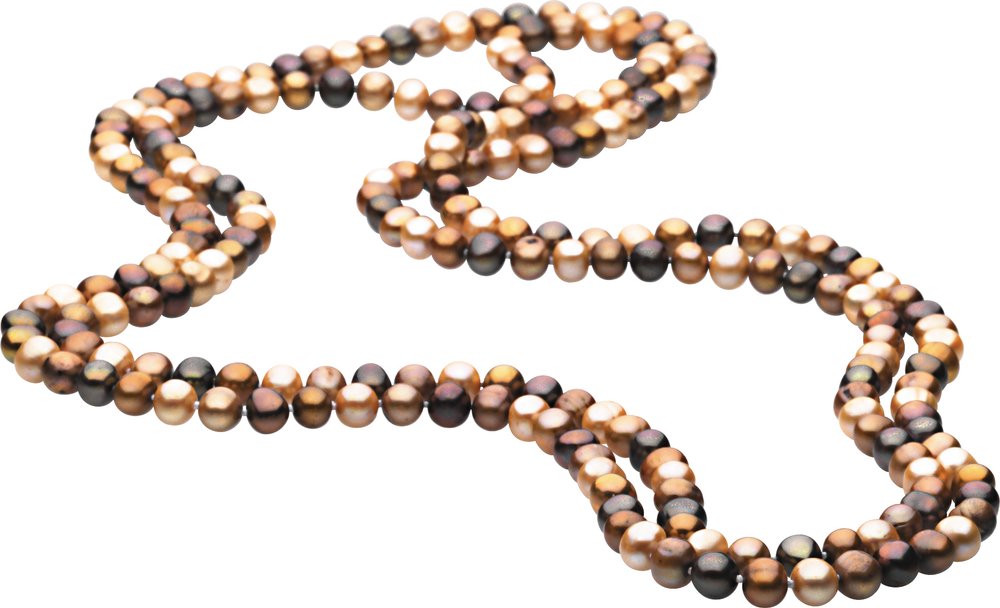 Cultured Dyed Chocolate Freshwater Pearl Rope 72" Necklace