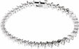 14K White Gold 1 1/2 CTW Natural Diamond Line 7 1/4" Bracelet