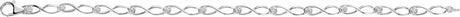 14K White Gold 1/8 CTW Natural Diamond Link 7" Bracelet 