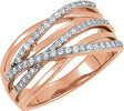 14K Rose Gold 1/3 CTW Natural Diamond Ring