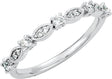 14K White Gold 1/5 CTW Natural Diamond Stackable Ring