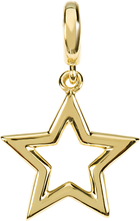 14K Yellow Star Charm/Pendant
